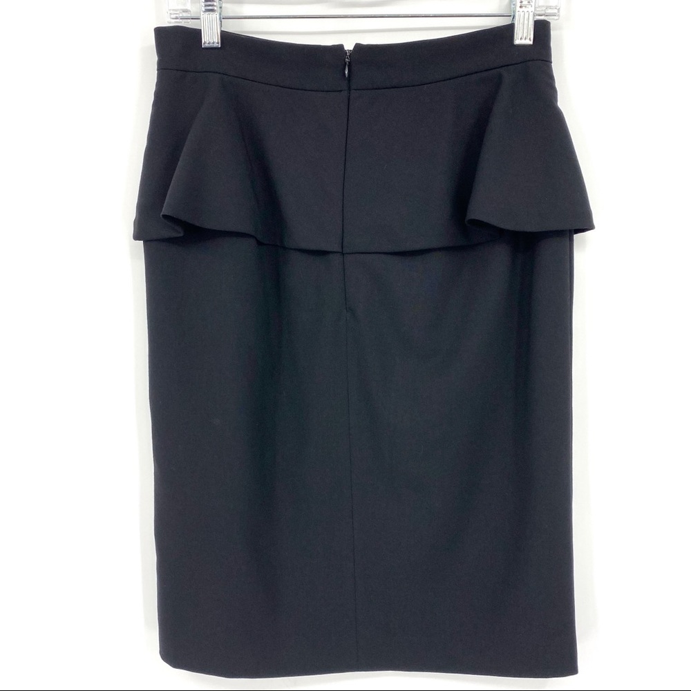 Vince Camuto Black Peplum Pencil Dress Skirt  4 - Picture 3 of 8